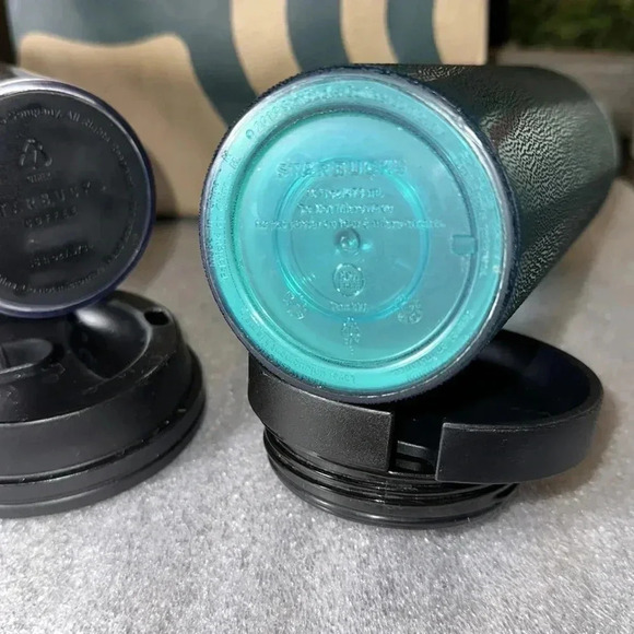 2010/2019 Starbucks Classic White w/Siren Logo Cup & 16oz Pebbled Textured Green - Picture 9 of 9